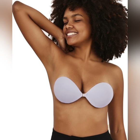 Niidor Adhesive Bra Strapless Sticky Invisible Push up Silicone Bra for Backless - Picture 2 of 7